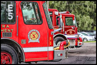 Engines at Food Trucks N Fire Trucks